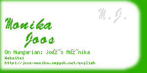 monika joos business card